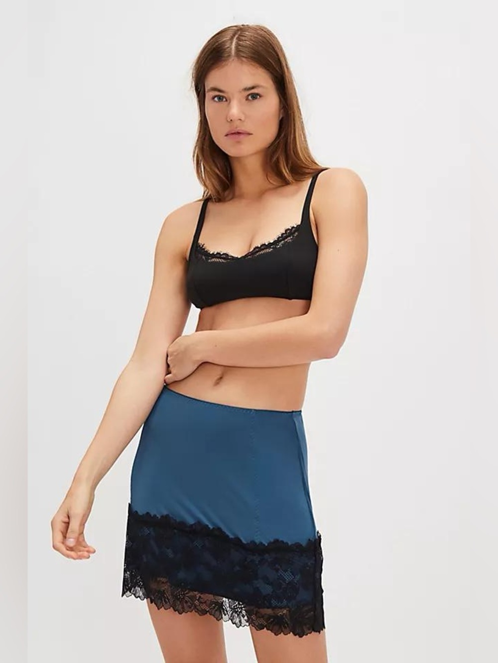 NWT Free People Party Crashers Slip Skirt